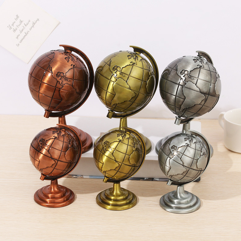 Office Furniture World - Винтажная фигурка-глобус из сплава, ретро-украшение для