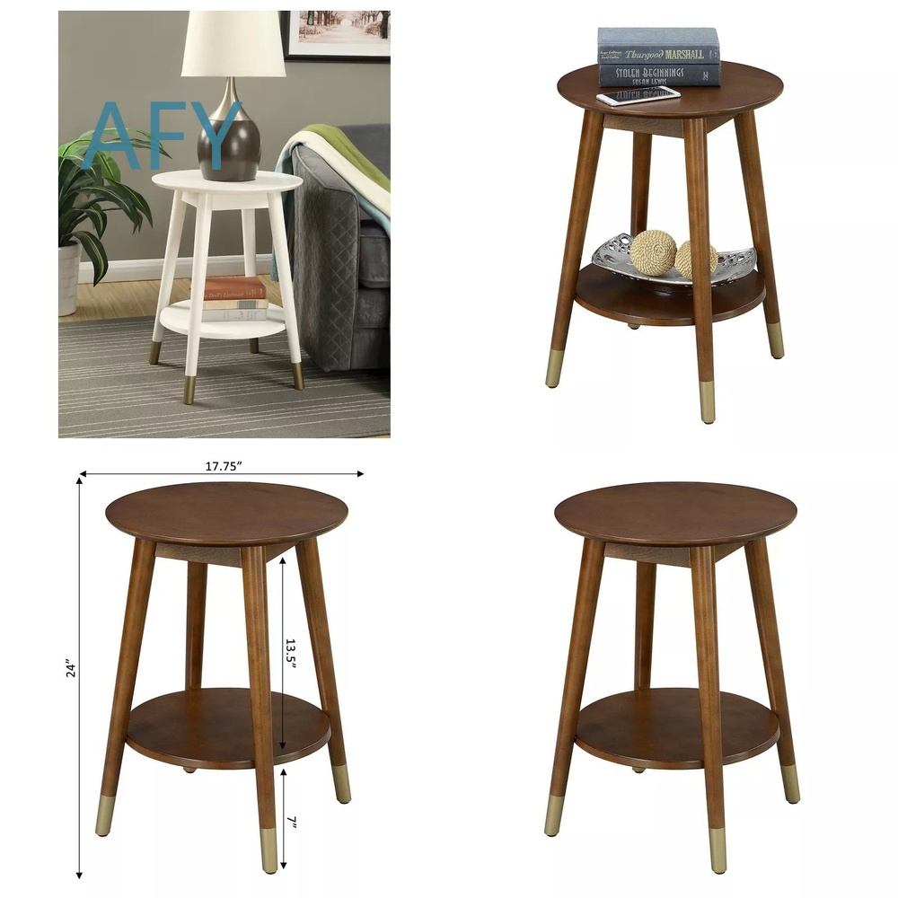 Office Furniture Ikea - Деревянный приставной столик с нижним отсеком