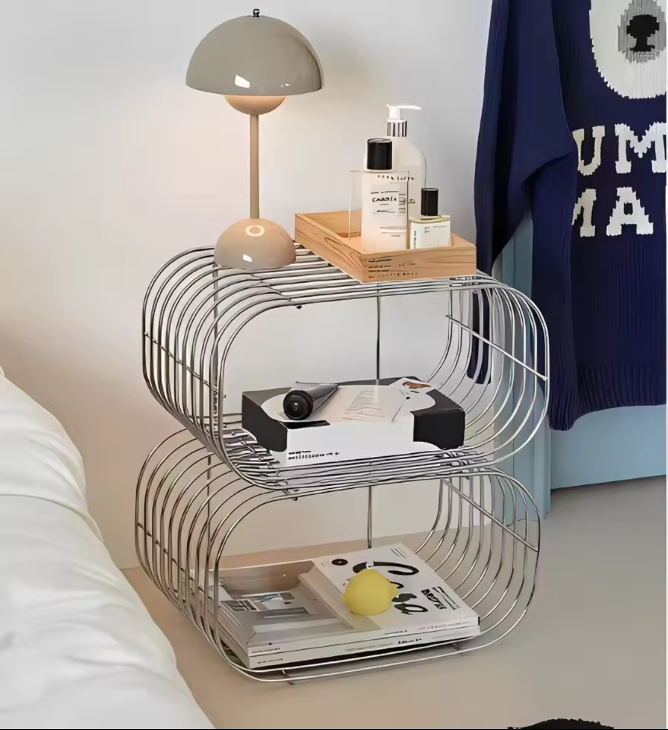 Office Furniture Plan - Металлическая настенная полка, овальная подвесная полка