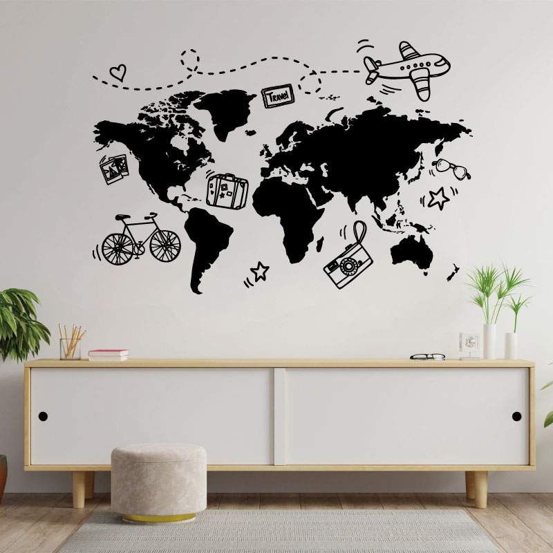 Дорожная карта мира, настенная – обзор и цена Office Furniture World