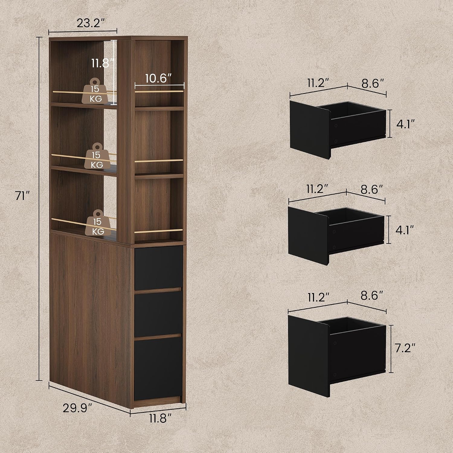 Угловая книжная полка 71 дюйм  – обзор и цена Office Furniture For Small Spaces
