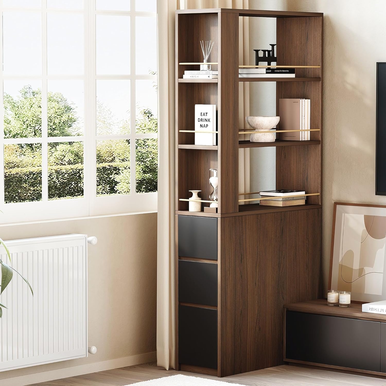Угловая книжная полка 71 дюйм  – обзор и цена Office Furniture For Small Spaces