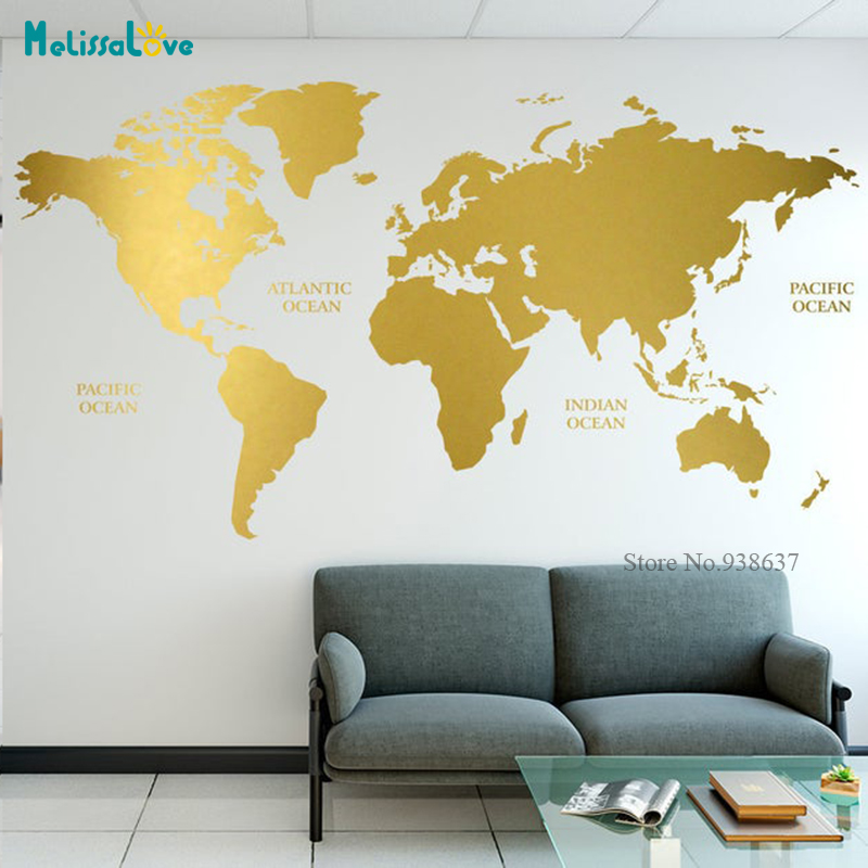 Золотая карта мира переводная  – обзор и цена Office Furniture World