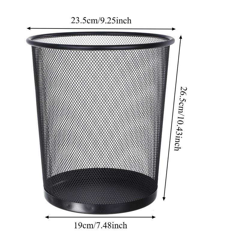 Большое черное металлическое с – обзор и цена Paper Basket Mesh