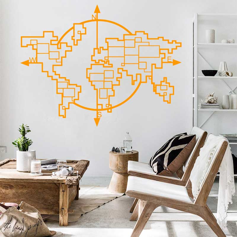 Геометрическая карта мира, ком – обзор и цена Office Furniture World