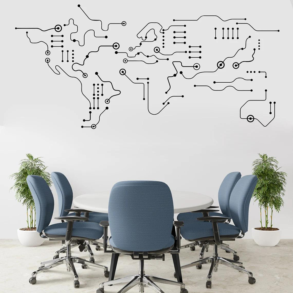 Печатная плата Карта мира Офис – обзор и цена Office Furniture World